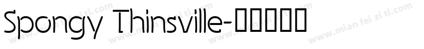 Spongy Thinsville字体转换